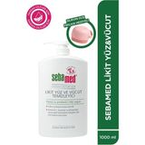 Sebamed Nemlendirici Etkili Yüz ve Vücut Temizleme Jeli 1000 ml Set - Silikon Duş Lifi Hediyeli