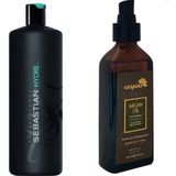 Sebastian Şampuan Hydre 1lt +Carpino Argan Oil Hair Care Serum 100ML.SPRAY