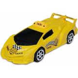 Sebat Oyuncak Sürtmeli Sevimli Arabalar SB-2047–SARI Taksi - 10 cm