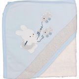 Sebi 9879 75x75 cm Balıkçı Tavşan Bebek Banyo Havlusu