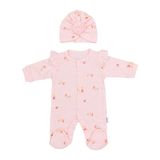 Sebi Bebe 1108 Güllü Şapkalı Bebek Tulumu