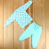 Sebi Bebe Ayılı Kız Bebek Pijama Takımı 2418 - 1 Yaş - Yeşil
