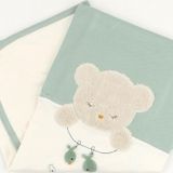 Sebi Bebe Balıkçı Desenli Bebek Battaniyesi 80x90 Cm 9859