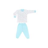 Sebi Bebe Bisikletli Bebek Pijama Takımı 2218 Turkuaz 2 Yaş