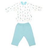 Sebi Bebe Bisikletli Bebek Pijama Takımı 2261 Turkuaz 0-3 Ay (56 Cm)