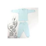 Sebi Bebe Erkek Bebek Mini Çiçekli Pijama Takımı, IB67874
