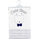 Sebi Bebe Fiyonklu Ayıcık Bebek Battaniyesi 80X90 cm 9183 - Lacivert - 80 x 90 cm