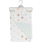 Sebi Bebe Ponponlu Battaniye 70X90CM 9212 - Mint - 70 x 90 cm