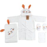Sebi Bebe Sebi Tavşan Bornoz Takımı 131 - Turuncu