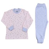 Sebi Bebek Kız Yıldızlı Pijama Takımı, 1 Yaş, IB76470, Pembe, kız-bebek