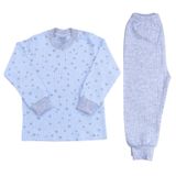 Sebi Bebek Yıldızlı Pijama Takımı, 2 Yaş, IB76470, Mavi, kız-bebek