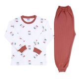 Sebi Erkek Çocuk Paraşüt Pijama Takımı, 4 Yaş, IB76537, Kahverengi, erkek-çocuk