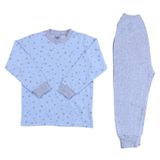 Sebi Kız Çocuk Yıldızlı Pijama Takımı, 4 Yaş, IB76481, Mavi, kız-çocuk