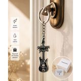 Şebnem Ferah Elektro Gitar Tasarımlı Metal Anahtarlık – Unisex Anahtar Ve Çanta Aksesuarı