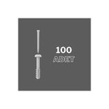 sebox Plastik Çivili Korniş Dübeli Del Çak Dübel 7 Mm - (100 Adet)