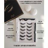 Seburam 6 Farklı Takma Kirpik Seti Siyah Şeffaf 2 Adet Kalem Yapıştırıcı 6'Lı Takma Kirpik Set