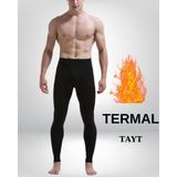Seburam Collection Seburam Kız Çocuk Termal Tayt Kalın Kışlık Tayt Siyah Renk Sentetik Malzeme ile Isı Yalıtımı Sağlar - 3 - 4 Yaş
