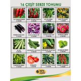 Sebze Tohum Paketi - 16 Çeşit 1 Paket