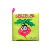 Sebzeler Sessiz Kumaş Kitap T113 - Bez Kitap