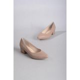 SEÇ KUNDURA SEÇ 801 HAKİKİ DERİ TOPUKLU AYAKKABI (4cm) VİZON