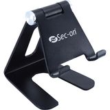 Sec-On SC-500 Katlanabilir Alüminyum Masaüstü Telefon ve Tablet Standı – Siyah