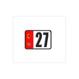 Seç Plaka Hologramlı Ay Yıldız Tr Sticker Etiket Araç Sticker