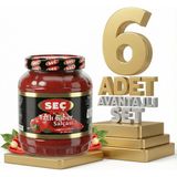 Seç Tatlı Biber Salçası 6X1600 gr - 1,60 kg