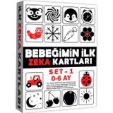 Sec Toys Eğitici Bebeğimin İlk Zeka Kartları Set-1 - Bebekler İçin Resimli İlk Aktivite Zeka Kart Seti 0-6 Ay