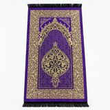 Seccade Namazlık - Tafta Kumaş, Saçaklı, İnce ve Hafif, 65x112 cm (Mor)