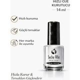 Seche Vite Hızla Kuruyan Parlak Oje Üst Katmanı - 14 ml