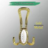 Seçil Gold Altın Metal Portmanto Vestiyer Duvar Dolap Elbise Mobilya Kapı Askısı Askılığı Askılık