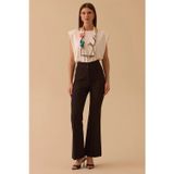 Seçil Kadın Yüksek Bel Tam Boy Klasik Pantolon 0052 Siyah