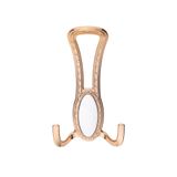 Seçil Portmanto Askısı, Metal Vestiyer Askısı, 90 Gr, Dolap ve Duvar Askılığı, Altin (Vidalı)