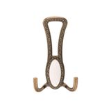 Seçil Portmanto Askısı, Metal Vestiyer Askısı, 90 Gr, Dolap ve Duvar Askılığı, Antik Sari (Vidalı)
