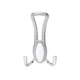 Seçil Portmanto Askısı, Metal Vestiyer Askısı, 90 Gr, Dolap ve Duvar Askılığı, Krom (Vidalı)