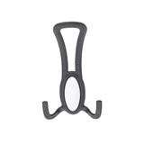 Seçil Portmanto Askısı, Metal Vestiyer Askısı, 90 Gr, Dolap ve Duvar Askılığı, Matsiyah (Vidalı)