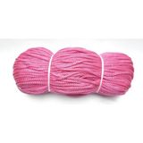 Seçilir 1 Çile 6 mm Pembe Polyester Hamak Salıncak Makrome Ip (Takribi 750 Gr)