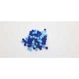 Seçilir 12 mm Saks Mavisi Bebe Mavisi Renkli Kadife Ponpon 100 Adet 1 Poşet