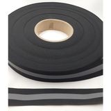 Seçilir 3,0 cm Genişliğinde 5 Metre Uzunluğunda Dikilebilen Fosforlu Siyah Polyester Reflektör Şerit