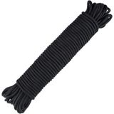 Seçilir 30 mt 4 mm Siyah Renk Polyester İçi Dolgulu Dağcılık İskota İpi Kamp Gemici Halat
