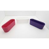 Seçilir Plastik Sur Görünümlü Üçlü Sukulent ve Kaktüs Saksısı 6X18 cm 3 Adet