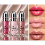 Seçkin 3’lü Simli Lip Gloss Seti – Sparkling Pink, Baby Powder Pink & Brown Nude Glow