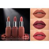 Seçkin 3’lü Ultra Matte Nude Ruj Seti – Caramel Nude, Rose Blush & Berry Mauve Kalıcı Dudak Ruj Paketi