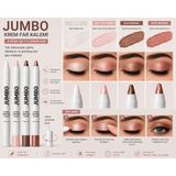 Seçkin 4’lü Jumbo Krem Far Kalemi Seti – Beyaz, Açık Toz Pembe, Kahverengi & Rose Bronze - Karışık