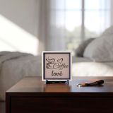 Seçkin Coffee Love Özel Dekoratif Obje 10x10 cm | Kahve köşenize asalet katan tasarım, asil duruşuyla çalışma masası için özel olarak tasarlanmış parça