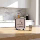 Seçkin Coffee Özel Dekoratif Obje 10x10 cm | Kahve molalarınızı güzelleştiren şık aksesuar, asil duruşuyla çalışma masası için özel olarak tasarlanmış parça