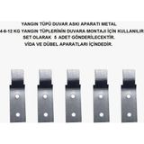 Seçkin Santral-Yangın Tüpü Askı Aparatı Metal 5'li Set Vida Dübel Dahil