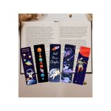 Seçkin Trend 5'li Uzay Temalı Kitap Ayracı Seti-No-5, 4x14cm, Su ve Neme Karşı Dayanıklı Laminasyon-Kaplama