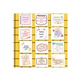 Seçkin Trend Eğitim Başarı Öğrenci Çocuklar Motivasyon 12'li Kart Seti-4-10x10cm, Tel ve Mantar Panolar İçin