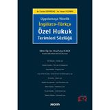 Seçkin Yayıncılık İngilizce-Türkçe Özel Hukuk Terimleri Sözlüğü - Cihad Furkan Eliaçık